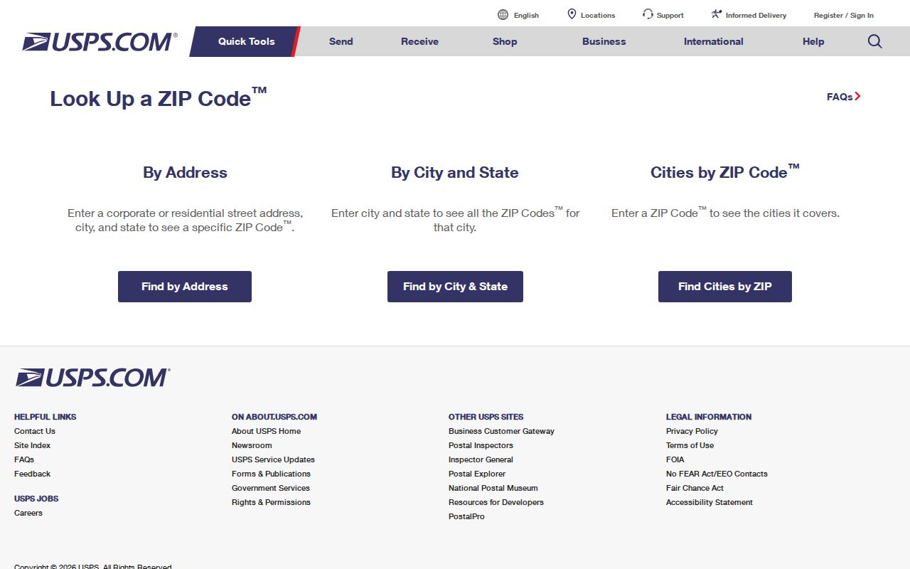 Arkansas ZIP code directory USPS address, city, state, and ZIP lookup